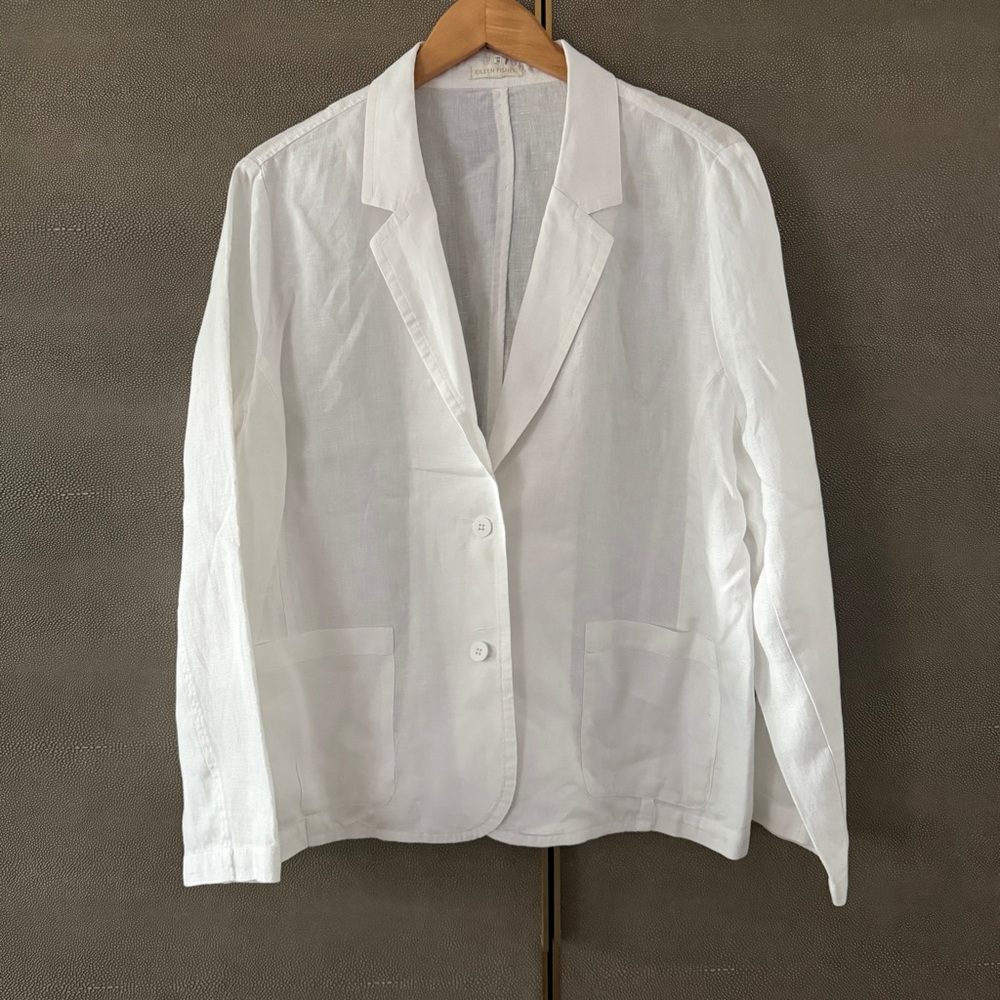 Eileen Fisher Crisp White Blazer